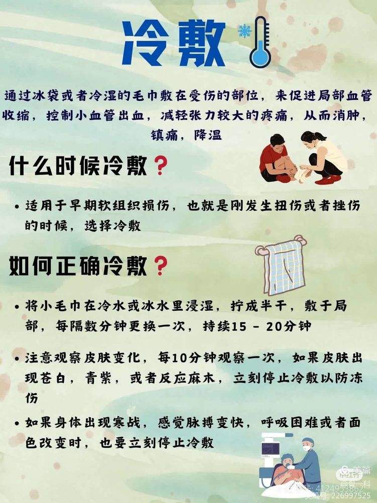 包含运动损伤康复指南：冰敷热敷要分清的词条